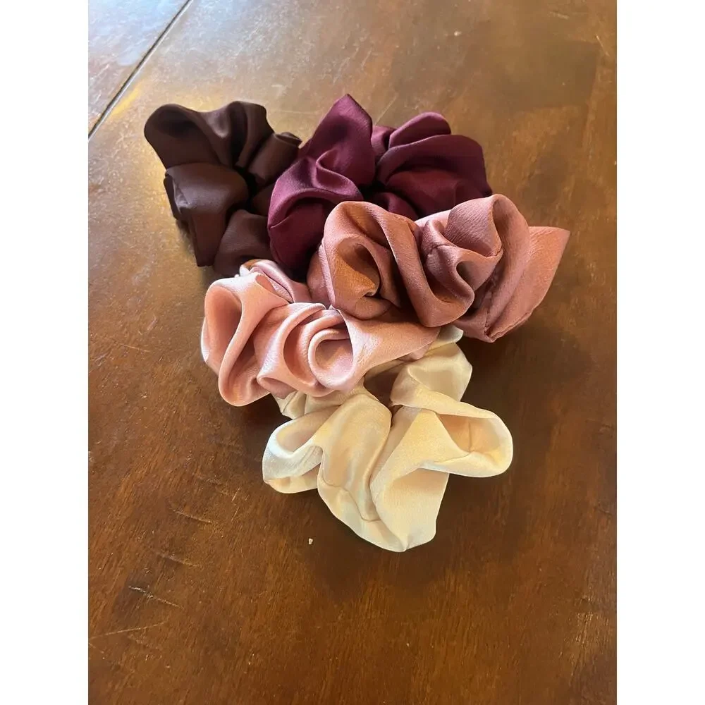 NEW 5 Elastic Scrunchie Hair Ties
